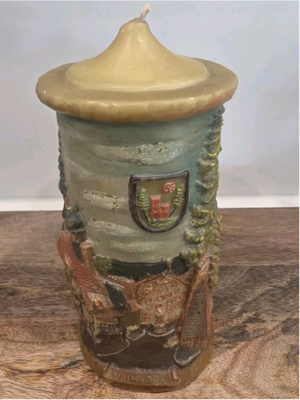 VTG Johann Gunter Walldurn-Baden Schutzmarke Candle Church Old World Scene Folk - Picture 3 of 10